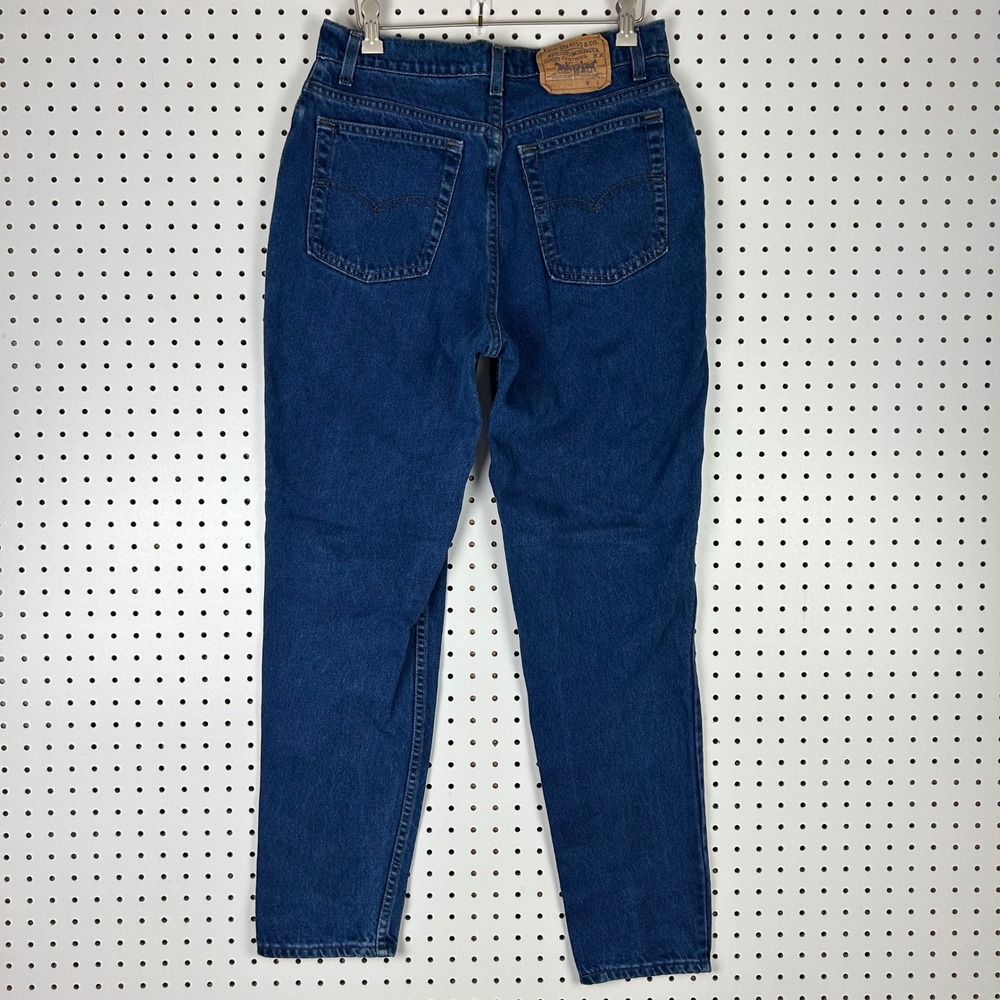 Levis 17512 0798 Jeans Womens 13 M Made USA High Rise Tapered Blue Denim Vintage